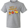 thumbnail image 3 of Inktastic Happy Thanksgiving Turkey Train with Food Youth T-Shirt, 3 of 5