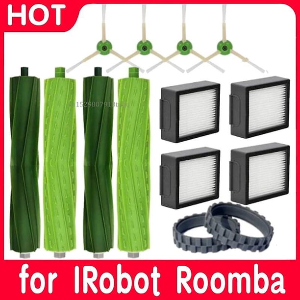 Paper Bag for iRobot Roomba I7 I7+ I3 I3+ I4 J7J7+ I6 I6+ I8 + E5 E6 E7 Robot Vacuum Cleaner Hepa Filter Side Brush Replacement~2519
