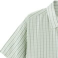 thumbnail image 6 of VSSSJ Mens Short Sleeve Button Down Plaid Shirt Summer Casual Regular Fit Collared Shirts Office Business Work Dress Shirt Tops Green XL, 6 of 6