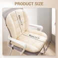 thumbnail image 2 of Cojín para silla de escritorio de 35 x 18, cojín de asiento suave con funda extraíble, cojín para silla de oficina con lazos, cojín de asiento de felpa con soporte para la espalda, cojín para mecedora, 2 of 7