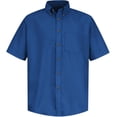 thumbnail image 3 of Red Kap Men's RK Poplin Dress Shirt, Royal Blue, SSL XXL, 3 of 4