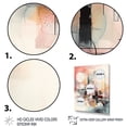 thumbnail image 3 of Designart "Explorations In Serenity III" Modern Geometric Wall Art Living Room, 3 of 5