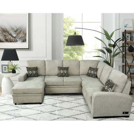 Serta Blair Multifunctional Sectional Sofa with USB & Power
