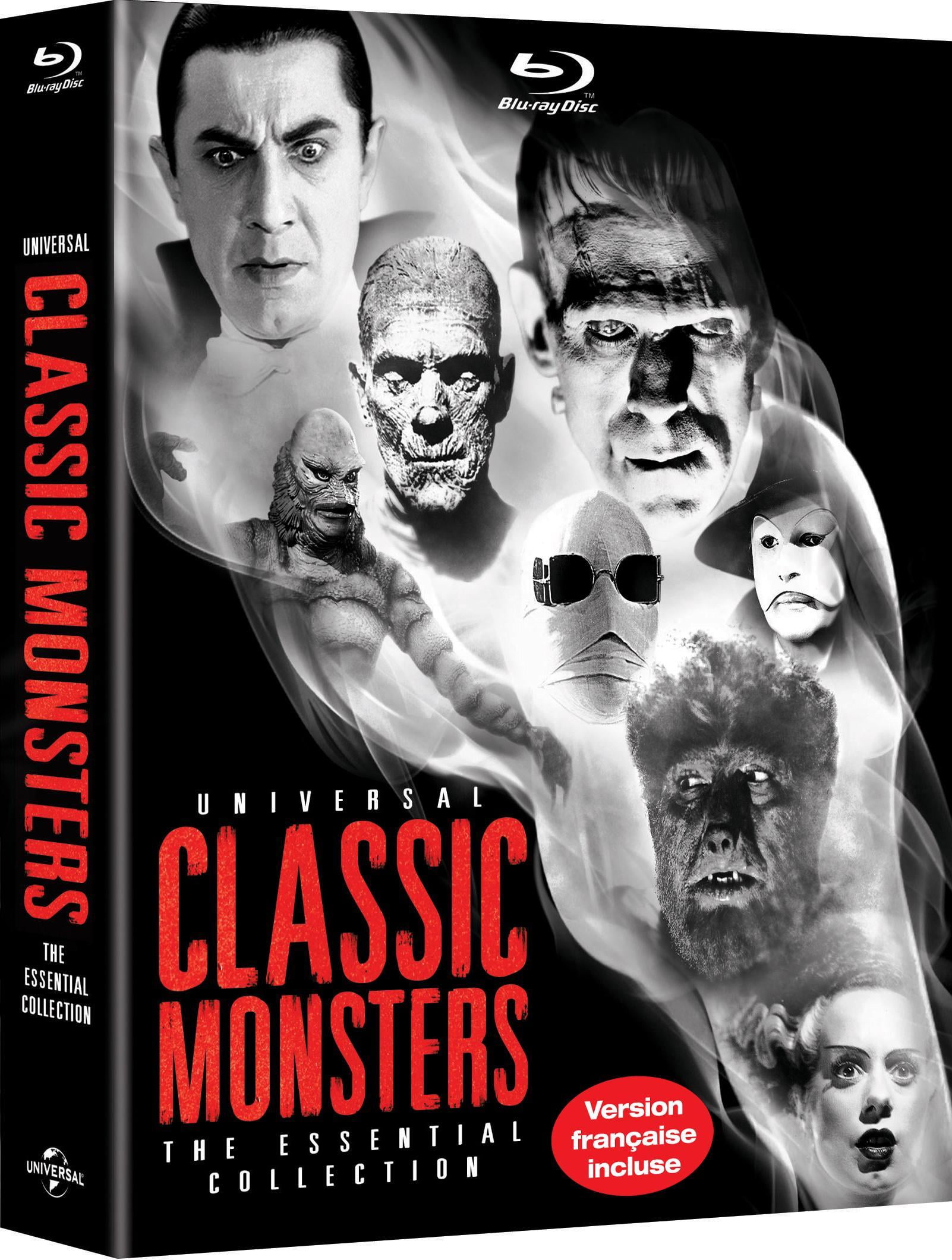 Universal Classic Monsters: The Essential Collection (Blu-Ray), starring Boris Karloff, Claude Rains, and Colin Clive [2024]