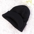 thumbnail image 5 of Etereauty Peaked Beanie Hat Insulated Warm Knitted Thermal Winter Stylish Peak for Men Women(Black), 5 of 7