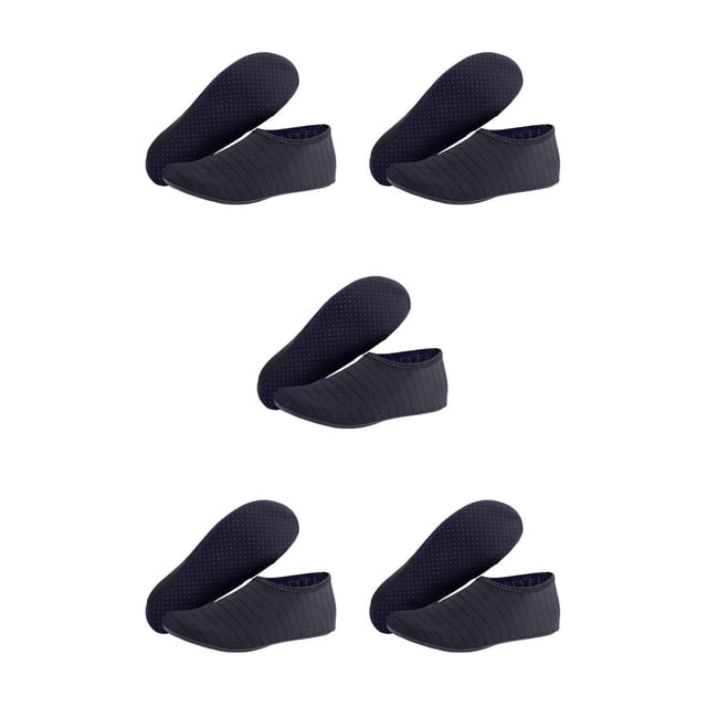 Eigraketly 1 par de zapatos de playa antideslizantes elásticos de secado rápido calcetines descalzos exterior cómodo surf bajo el agua negro XXS Negro XXS 5piezas Eigraketly CBP218489