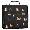 thumbnail image 5 of FORMRS Zipper Binder with Shoulder Strap 2-inch Ring 500 Sheet Capacity File Bag, Pixel Cat, 5 of 5