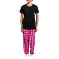thumbnail image 4 of CafePress - Gothic Text Bride Women's Dark Pajamas - Women's Short Sleeve Print T-Shirt and Pants Dark Cotton Pajama Set, 4 of 7