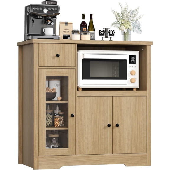 Modern Kitchen Cabinet Stylish Wooden Sideboard for Dining Room Kitchen Hallway