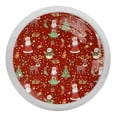 thumbnail image 1 of 4PCS Round Christmas Cabinet Fluorescence Knob Glowing in the Dark Furniture Drawer Pulls Handle with Screws, 1 of 5