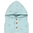thumbnail image 2 of Modern Moments by Gerber Baby Boy Cotton Hooded Sleeveless Romper, Sizes 0/3 Months - 24 Months, 2 of 7