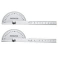 thumbnail image 4 of FUEENIRVA White Protractor Angle Measurement Students 2Pcs 3.9x3.5in, 4 of 8