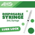 thumbnail image 4 of 3mL Luer Lock Syringe (100 Pack), Sterile, Individually Wrapped, Syringes for Liquid, Scientific Labs, Feeding Syringes for Pets, Measurement, Medicine, Dispensing, & Oral, Clear, 4 of 6
