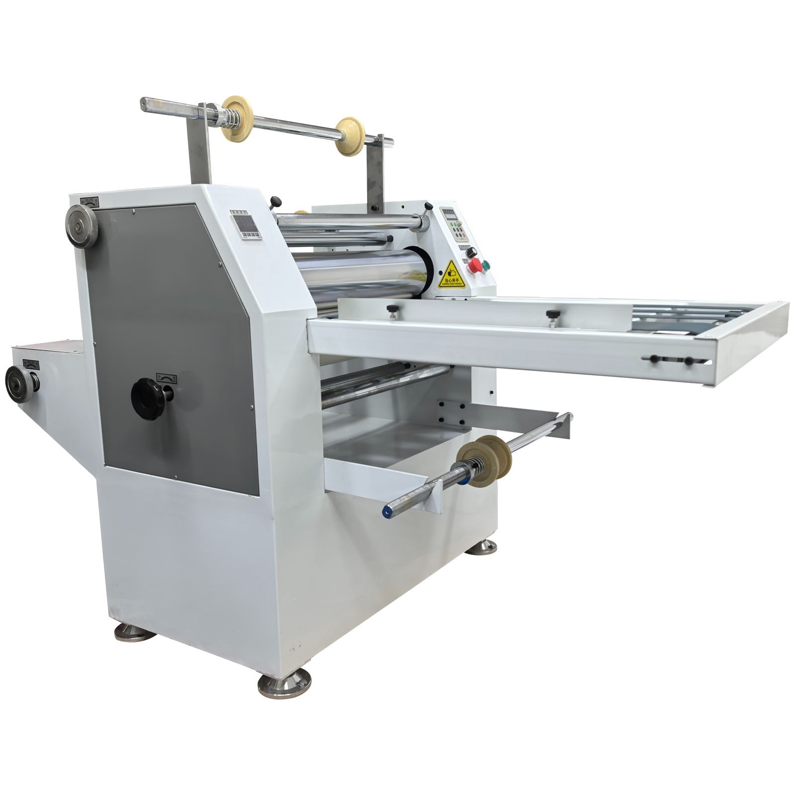 Steel Roller Thermal Laminator Electric Film Laminating Machine with Conveyor Belt and Winding Mechanism