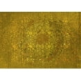thumbnail image 1 of Ahgly Company Machine Washable Indoor Rectangle Oriental Yellow Industrial Area Rugs, 6' x 9', 1 of 4