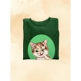 thumbnail image 3 of Weird Cat Sweatshirt Women -Kayomi Harai Designs, Female 4X-Large, 3 of 4