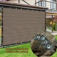thumbnail image 2 of 1pc Brown Sunshade Net, 90% UV Block Polyester Fabric, 81-90% Shading Rate, Durable Plastic Material, Ideal for Garden Terraces, Greenhouses, Outdoor Pavilions, Dog Houses, Chicken Coops, 2 of 9