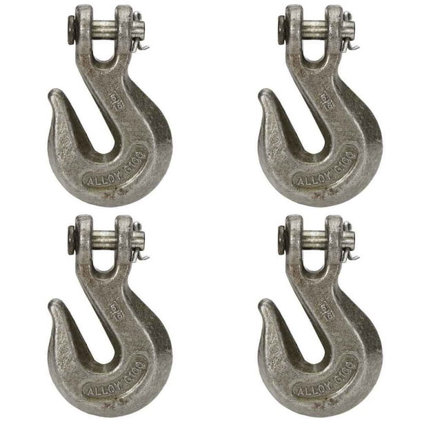 1/2" Grade 100 Clevis Grab Hook 4 Pack