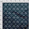 thumbnail image 2 of oneOone Cotton Cambric Navy Blue Fabric Ethnic Bandhani Diy Clothing Quilting Fabric Print Fabric By Yard 56 Inch Wide, 2 of 4