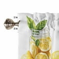 thumbnail image 5 of Lemon Kitchen Valances for Windows 60x18 Inch Kitchen Curtains Valances Rod Pocket Summer Fruit Watercolor Yellow Country Bathroom Window Valances for Window Treatment Decor, 5 of 6