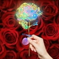 thumbnail image 2 of TanSiDing Galaxy Rose Flowers Valentine's Day Gift Flowers with Stems Gift for Her Forever Preserved Fake Crystal Rose for Mother's Day Birthday Wedding Decor, 2 of 5