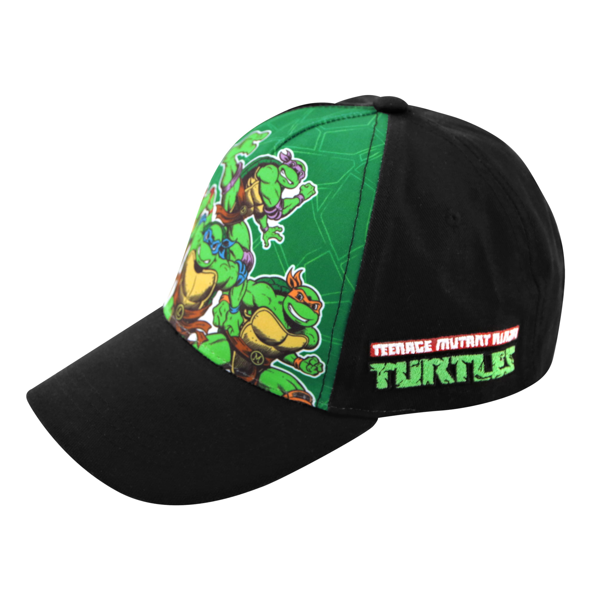 Teenage Mutant Ninja Turtles Kids Baseball Cap, TMNT Mutant Mayhem Snapback  Baseball Hat with Flat Brim, Green, One Size