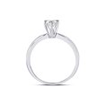 thumbnail image 4 of 14kt White Gold Womens Round Diamond Solitaire Bridal Wedding Engagement Ring 1/2 Cttw, 4 of 4