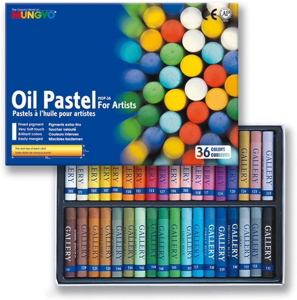 Pack of 36 Mungyo Oil Pastels in Assorted Colours 11 x 70 mm 