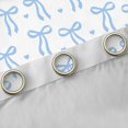 thumbnail image 4 of Feelyou Blue Bowknot Black Out Curtains, Love Heart Ribbon Curtains Pack of 2 (42x63 Each), 4 of 6