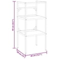 thumbnail image 7 of vidaXL Bathroom Washbasin Frame Black 15.7" x 15" x 32.7" Iron, 7 of 7