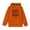 Orange, variant on Zpanxa Halloween Orange Color Block Hoodie, Boys Girls Soft Fleece Pullover with Front Pocket, Long Sleeve Holiday Themed Athletic Top for Kids 4-14 Years