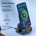 thumbnail image 2 of Cargador inalámbrico 3 en 1 de 15 W para iPhone/AirPods, estación de carga rápida, soporte para auriculares tipo C, 2 of 5