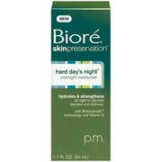 biore hard days night overnight face moisturizer - 1.7 oz