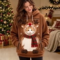 thumbnail image 2 of Aihuaihua Christmas Pet Pouch Hoodie, Cat Pouch Hoodie Unisex Christmas Sweatshirt Oversized Dog Cat Holder Carrier Front Large Pouch Pullover Top Christmas Gift for Women Men, 2 of 6