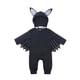 thumbnail image 1 of Baby Boy Jumpsuit Sudaderas con capucha de manga larga con temática de Halloween Mameluco de diseño de murciélago para recién nacido Niño Tamaño 80 Negro, 1 of 5