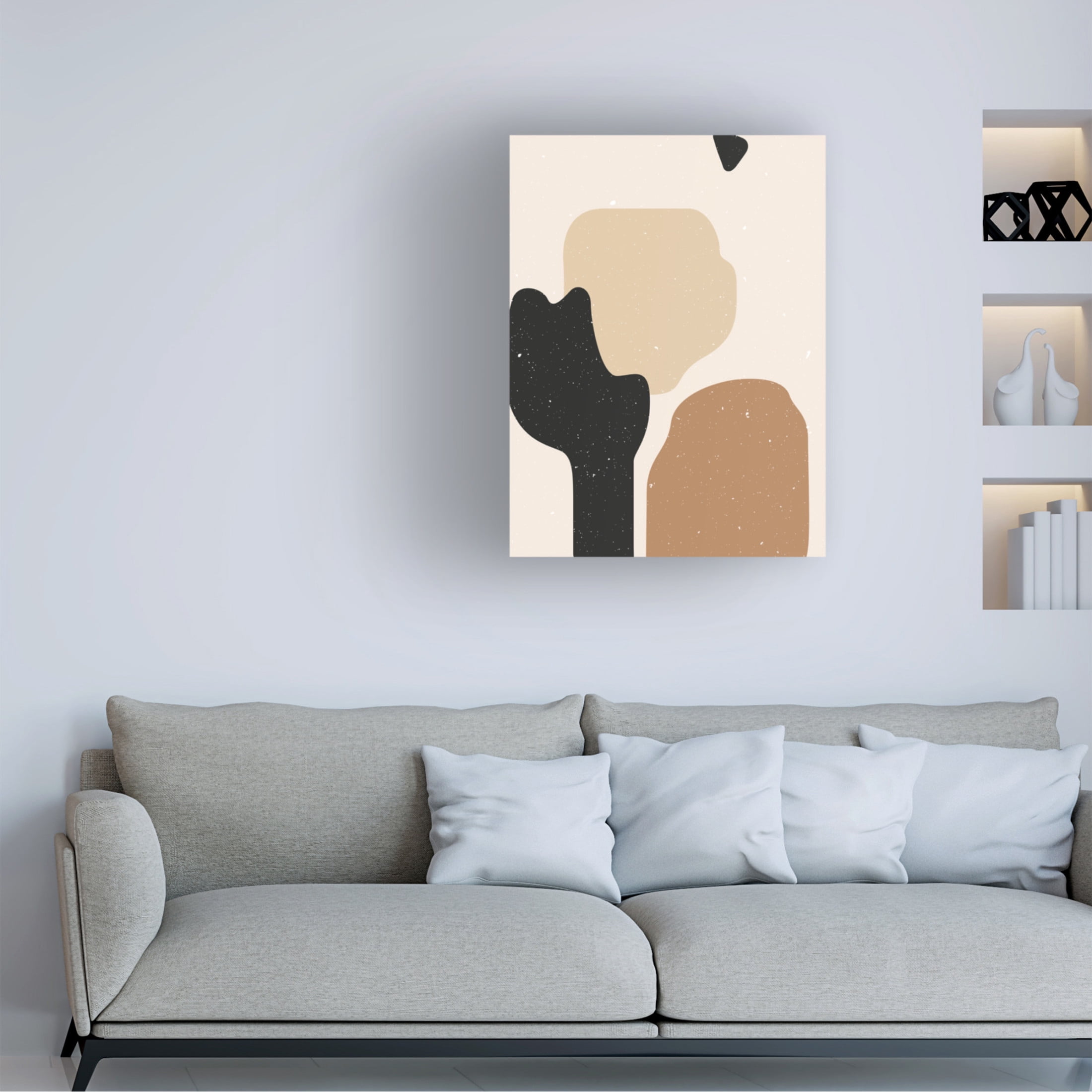 Trademark Fine Art NKTN Abstract composition 1 Canvas Wall Art