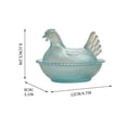 thumbnail image 2 of YingYouFu Easter Decor Vintage Glass Hen on Nest Dish with Lid - Large Pedestal Rooster Glass Candy Bowl, Colorful Crystal Candy Jar for Snacks, Dessert, Cookies | Home Kitchen Office Tabletop Decor, 2 of 7