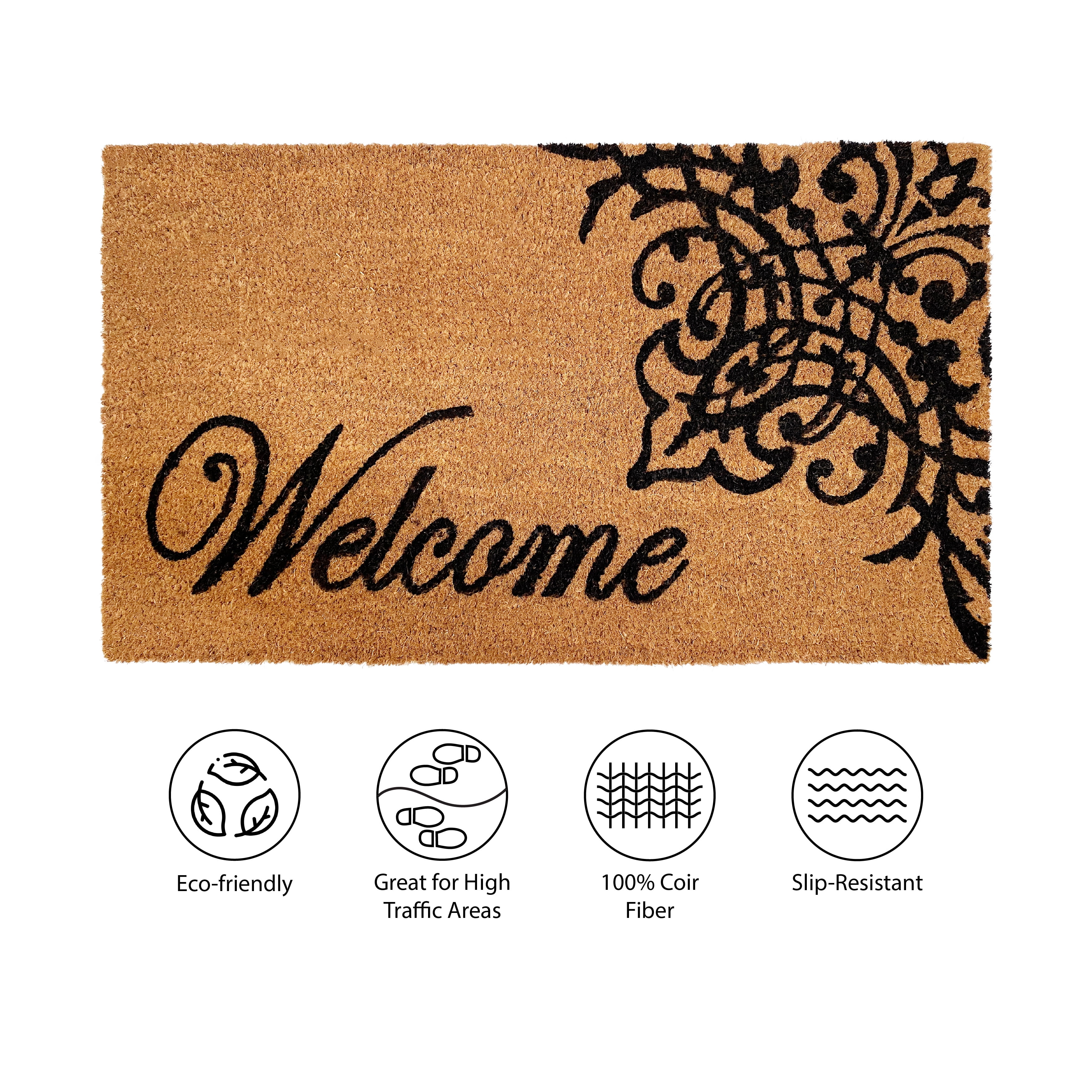Calloway Mills Scroll Welcome Outdoor Doormat 2' x 3'