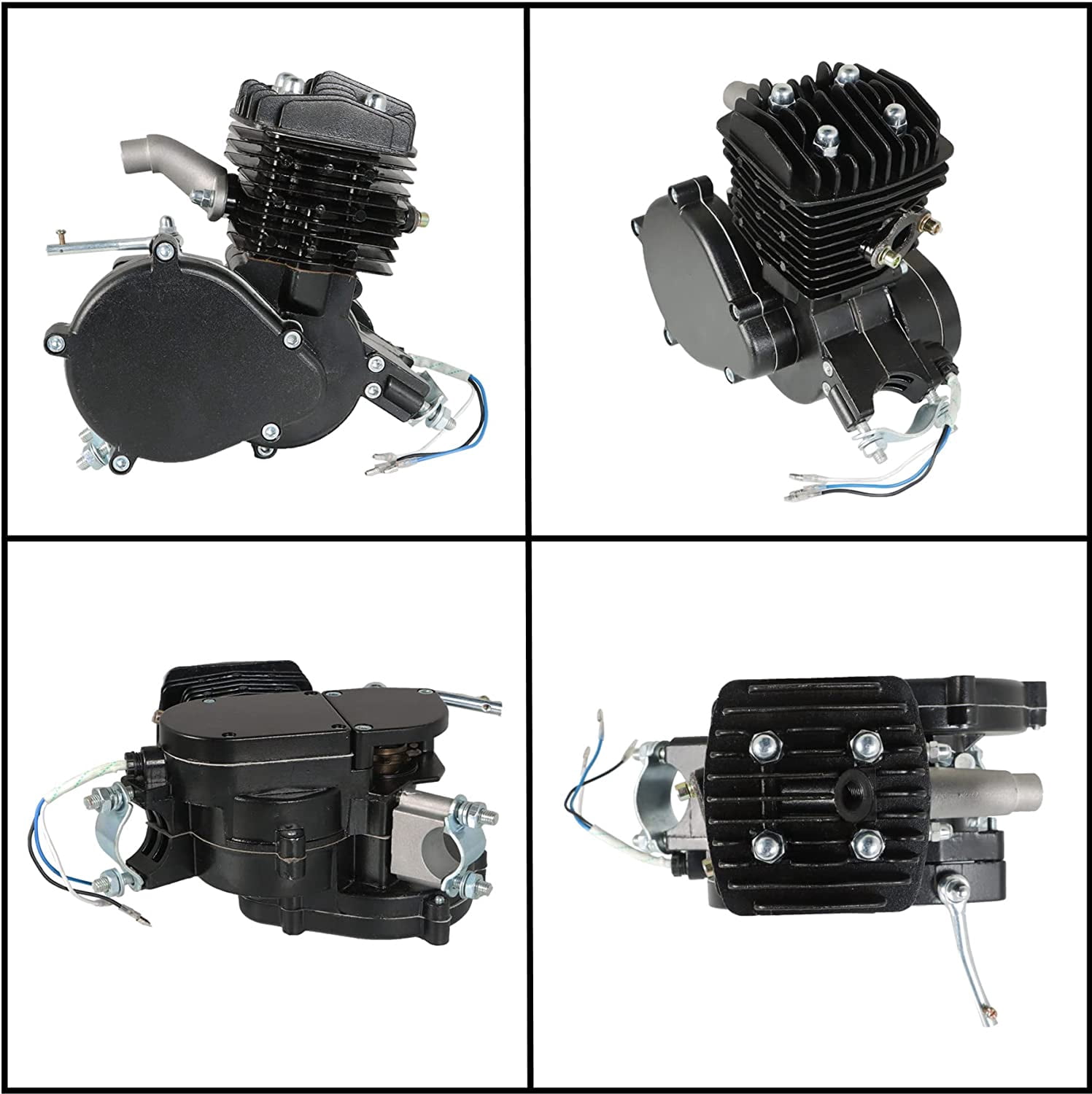PET-U Black 80cc 2 Stroke Motorized Motorised Bicycle Bike Cycle Gas Engine Motor