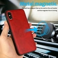 thumbnail image 5 of iPhone X 2017 Case/iPhone XS Case 2018, Allytech Support Magnetic Car Mount Detachable Case with Lanyard Wallet Vegan Leather Shockproof Stand Case for iPhone X/ iPhone XS(6.1"), Red, 5 of 8