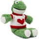 thumbnail image 5 of Peluche de rana, rana verde de 35 cm con ropa extraíble, rana pequeña sonriente con corazón rojo, 5 of 5