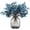 Autumn Blue, variant on Babys Breath Silk Artificial Flowers 6 Bundle European Fake Plants Decor Wedding Party Fall Stems Decoration Bouquets DIY Home Garden (Beige Brown-6pcs)