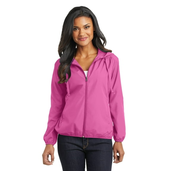 Port Authority Women's Lightweight Hooded Drawcord Jacket