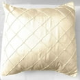 thumbnail image 2 of Pintuck Taffeta Decorative Throw Pillow/Sham Cushion Cover Ivory, 2 of 3