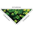 thumbnail image 3 of ZhyrZng St Patricks Day Dog Bandana Adjustable - Pet Scarf Handkerchief for Puppy Cat featuring Festive Shamrock Print, Washable Costume Accessories for Holiday Party Decor, 3 of 7