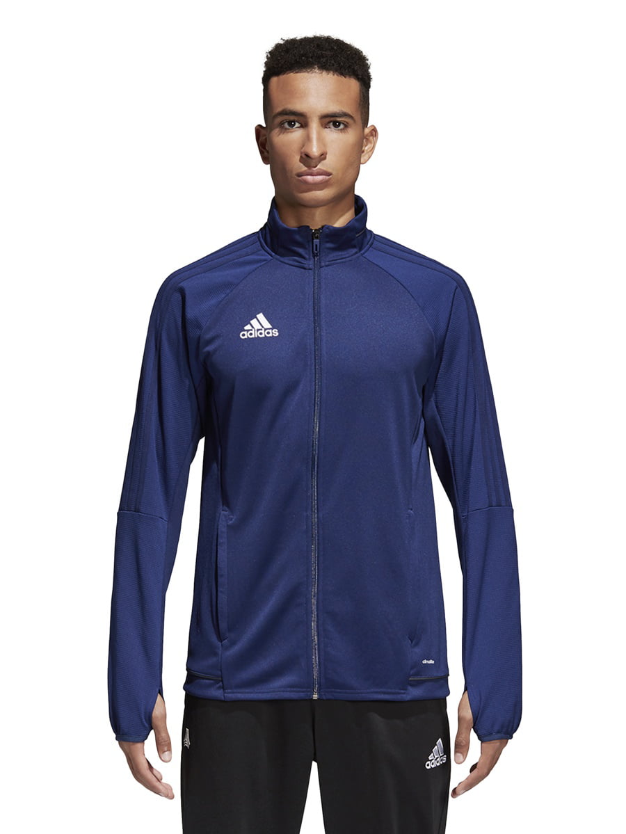 Adidas Tiro 17 Mens Soccer Training Jacket Dark Blue-Dark Grey-White - Walmart.com