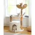 thumbnail image 1 of Árbol para Gatos MUTTROS Moderno para Gatos Grandes con Condo Acogedor Blanco, 1 of 9