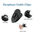 thumbnail image 3 of 50pcs Cable Wire Lapel Clip Organizer Rotate Mount for Headphone Earphone, 3 of 7