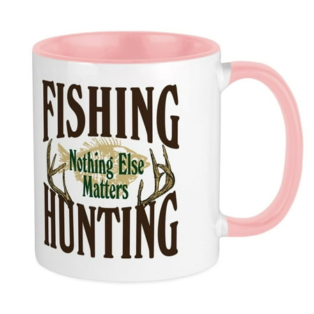 

CafePress - Fishing Hunting Nothing Else Matters Mug - Ceramic Coffee Tea Novelty Mug Cup 11 oz
