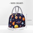 thumbnail image 2 of Balery Space Planet Bolsa de Almuerzo para Mujeres, Caja de Almuerzo, Bolsa de Almuerzo Pequeña Impermeable, Tote de Almuerzo Reutilizable con Gran Capacidad, 2 of 6